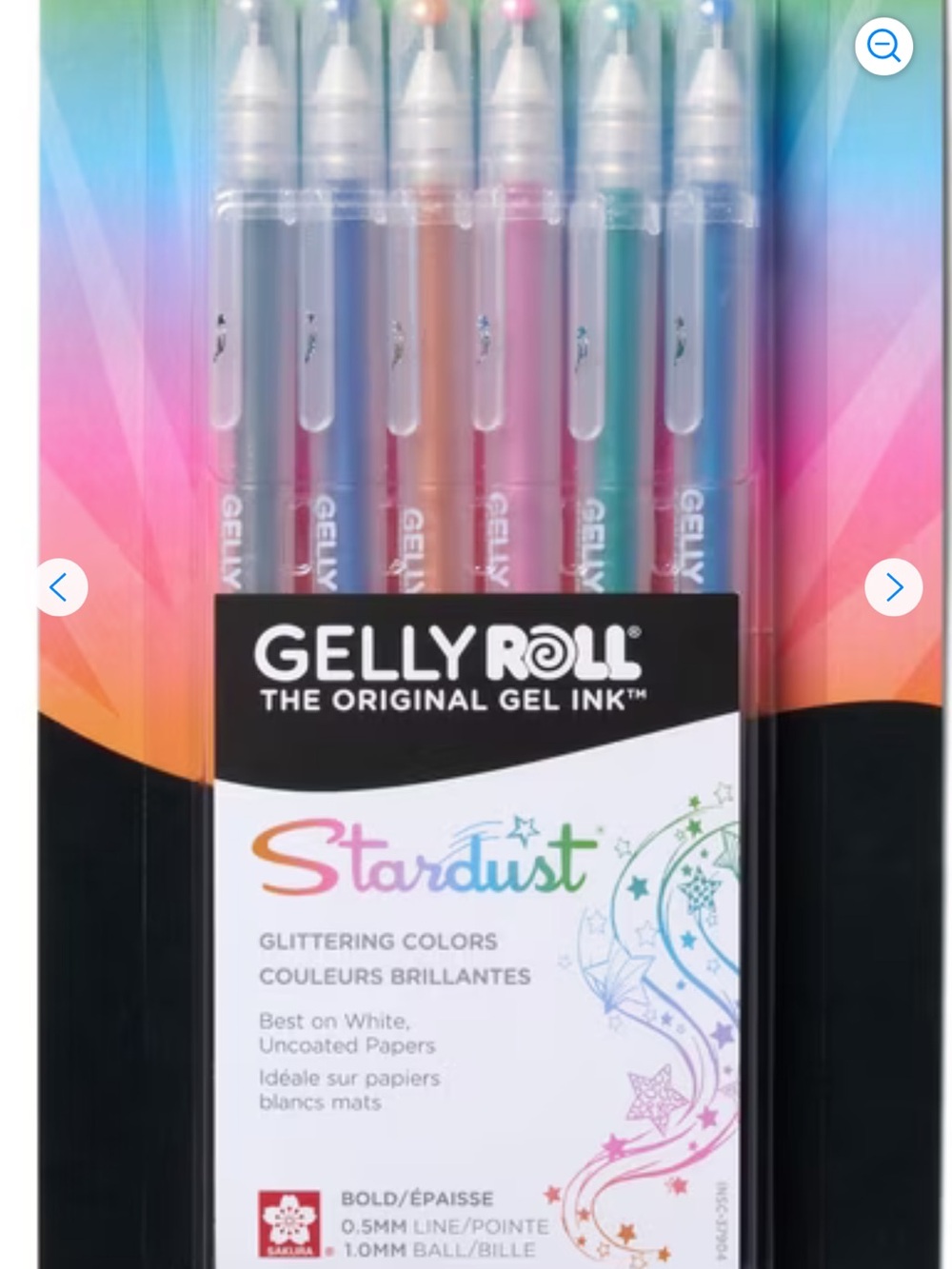 Stardust Glitter Gel Pens - Multicolor Set
